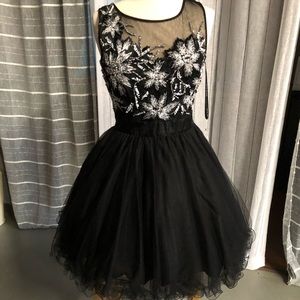 Beautiful Black Homecoming Dress or any special occasion size 10 by Rachel Allan
